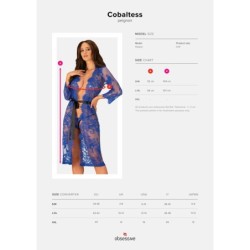 Cobaltess pitsiline kimono - sinine L/XL