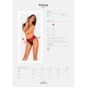 Seksualios Stringai su Kaspinėliu - Juoda/Raudona L/XL