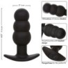 Rock Bottom Anale Plug med Kugler 10 Vibrationer Silikone Sort