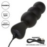 Rock Bottom Anale Plug med Kugler 10 Vibrationer Silikone Sort
