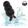 Rock Bottom Anale Plug med Kugler 10 Vibrationer Silikone Sort