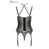Corset et string Drosera noir L/XL