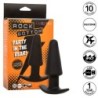 Rock Bottom Konisk Anal Plug med 10 Vibrationer, Silikone, Sort