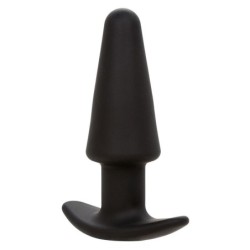 Rock Bottom Plug Anal Conic 10 Vibrații Silicon Negru