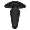 Rock Bottom Konischer Analplug 10 Vibrationen Silikon Schwarz