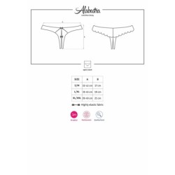 Alabastra String - Hvid L/XL