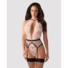 Teddy com cinta-liga Lilines - Rosa L/XL