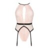 Teddy com cinta-liga Lilines - Rosa L/XL
