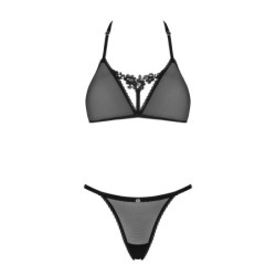 Celia Noir - Transparante Set - Zwart M/L