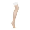 Heavenlly - Medias con encaje blanco M/L