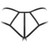 I Like It Rough Tanga com Entrepernas Abertas - Preto M/L