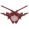 I Like It Rough Tanga com Entrepernas Abertas - Borgonha M/L