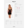 Babydoll și tanga elegante - Negru M/L