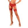 Reggicalze in pizzo Lacelove - Rosso M/L