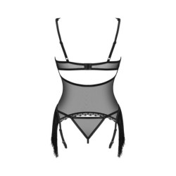 Corset et string Obsessive Sherila - Noir M/L
