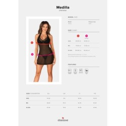 Medilla särk ja stringid - Must M/L