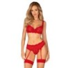 Dreiteiliges Set Amor Cherris - Rot L/XL