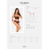 Chic Amoria zweiteiliges, offenes Set - Schwarz M/L