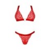 Elianes tweedelige set - Rood M/L