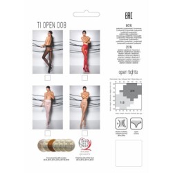 Чорапи Tiopen 008 с Отворено Дъно - Червен L/XL