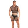 René Rofé - Dreiteiliges Netzstoff- und Kugel-Set - Schwarz L/XL