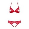 Zweiteiliges Set 870-sec-3 - Rot L/XL