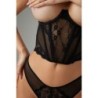 Mezzo Corsetto e Tanga Alaya - Nero M