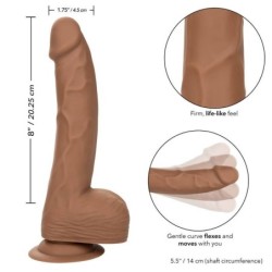 Clous en silicone 20,32 cm Marron