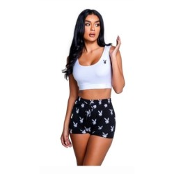 2-delt Slumber Bunny sæt - Sort og Hvid M/L