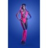 Teddy e Luvas Flashback com Pedraria - Rosa Queen Size