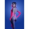 Teddy e Luvas Flashback com Pedraria - Rosa Queen Size