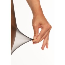 Panty met open kruis - Scheurvast Glorious - zwart L/XL