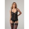 Conjunt de llenceria amb tirants Marzia - negre L/XL