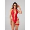 Renee Open Crotch Bodysuit – Rot L/XL