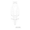 Body-Set met open kruis Renee - Wit L/XL