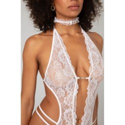 Body-Set met open kruis Renee - Wit L/XL