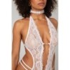 Body-Set între picioare deschis Renee - Alb L/XL
