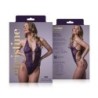 Body de renda com entrepernas aberta Renee - roxo L/XL