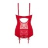 Conjunto de top com alças de 2 peças Marzia - vermelho L/XL