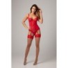 Conjunto de top com alças de 2 peças Marzia - vermelho L/XL