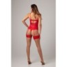 Conjunto de top com alças de 2 peças Marzia - vermelho L/XL