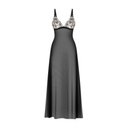 Camicia da notte lunga Exquisite Vila Blanes - Nero M/L