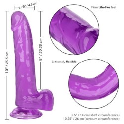 Size Queen Dildo Lilás 20,3 Cm