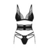 Lobellis Dreiteiliges Set - Schwarz M/L