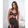 Nuisette et string Iliosa - Noir L/XL