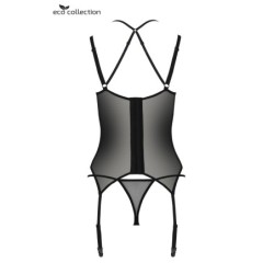 Corset et string Drosera noir 2XL/3XL