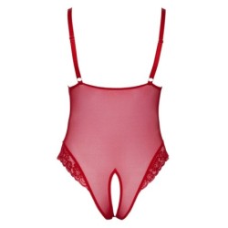 Body z Otwartym Krokiem - Czerwone 3XL