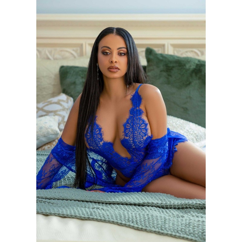 Body a Kimono Royal - Modrá L