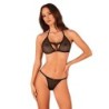 Celia Noir - Set Trasparente - Nero XL/2XL