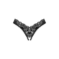 Въже Donna Dream с отворено дъно - Черно XL/2XL